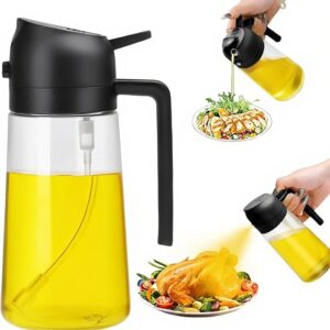 Vstylehunt SmartPour 2-in-1 Oil Dispenser & Sprayer | Refillable | Cooking, Salad & BBQ Bottle