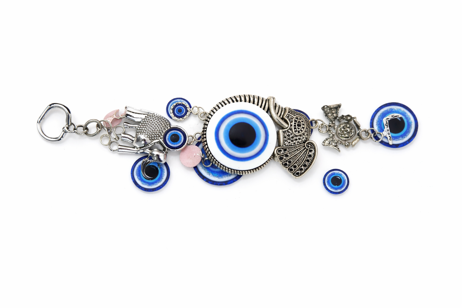 Vstylehunt NazarSuraksha Evil Eye Wall Hanging | Blue Protection Charm | Home Decor & Vastu Item