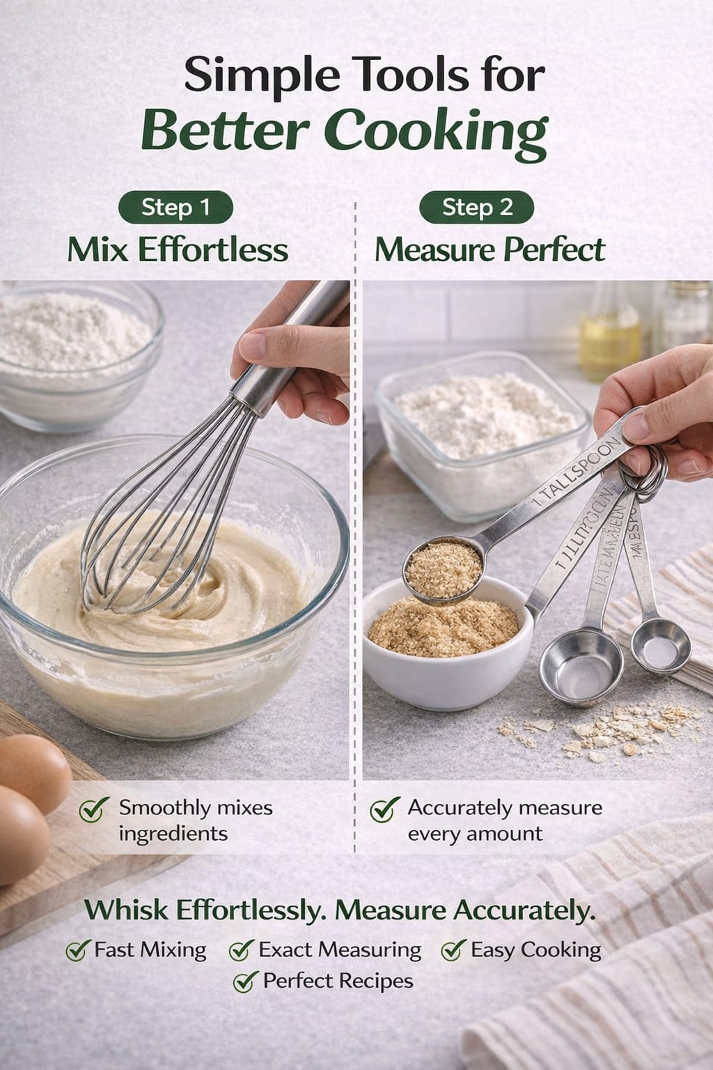 Vstylehunt ProMix Kitchen Whisk | Stainless Steel Beater | Egg, Cake & Batter Mixer
