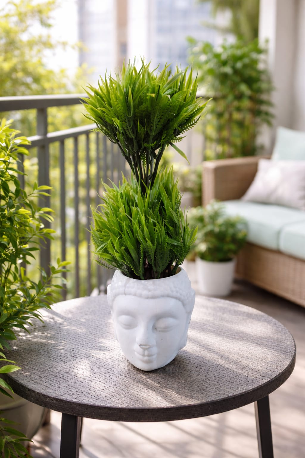 Vstylehunt Zen Buddha Large Plant Decor | Large Artificial Plant