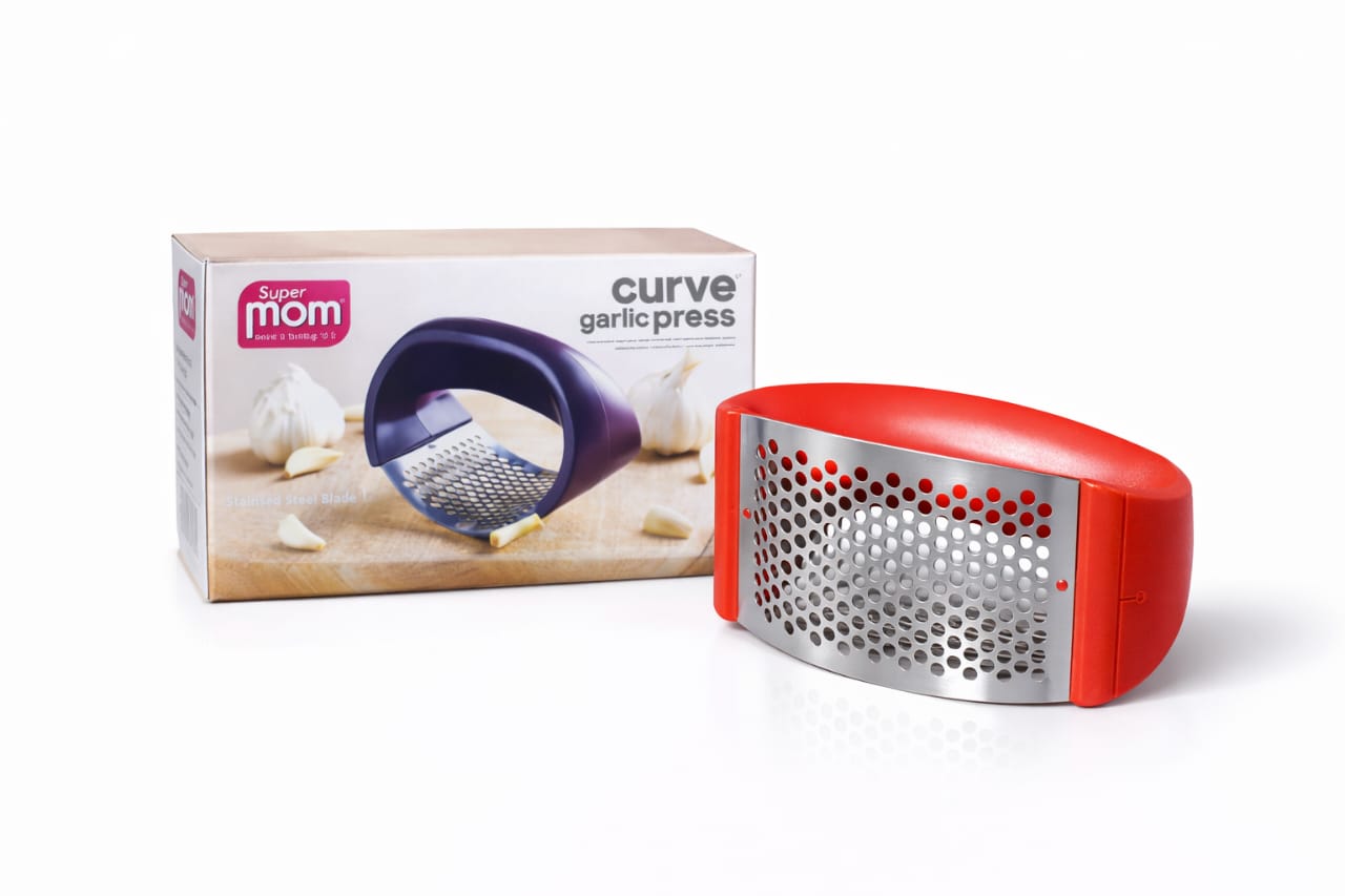 Vstylehunt CrushPro Garlic Press | Stainless Steel | Easy Squeeze Ginger & Garlic Crusher