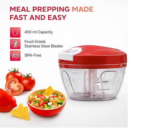 Manual Vegetable Chopper |Hand Push Onion Vegetable Chopper | Multipurpose Kitchen Food Chopper