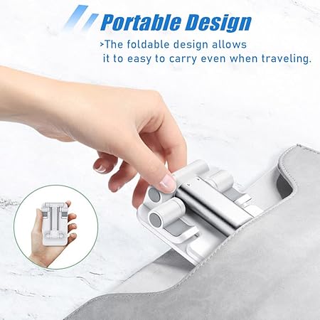 Vstylehunt SmartStand Mobile Holder for Desk | Adjustable Phone Stand | Foldable Desktop Stand